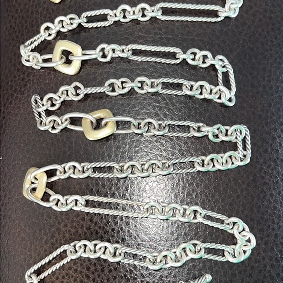 David Yurman 36” necklace 18K gold and 925 silver link - Picture 11 of 12